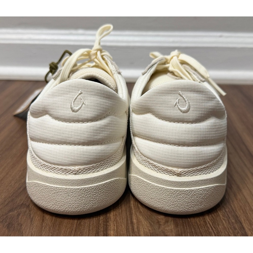 OluKai Punini Men's White Sand (Beige) Suede Mesh Sneakers Low Top Shoes Sz 8 - Picture 8 of 10